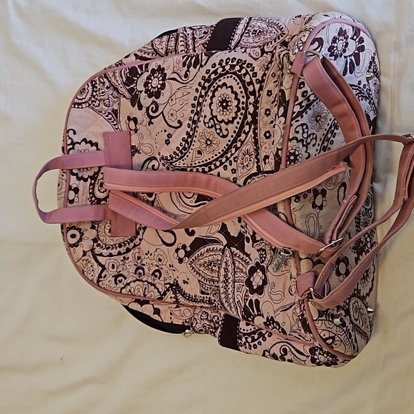 Pink and Brown Paisley Backpack - Picture 5 of 14